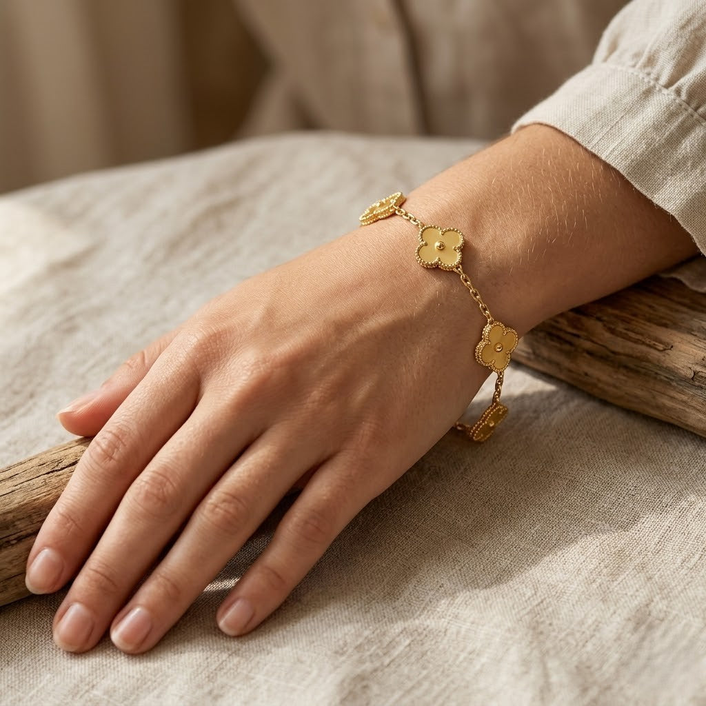 Golden Clover Bracelet