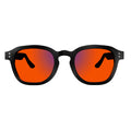Sleepaxa Grandeur Jet Black Sleep Glasses – 100% Blue & Green Light Blocking (380–550nm) | Deep Sleep & Insomnia | Lab-Tested · UV400 (Amber / Red)
