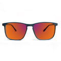 Sleepaxa Elegan Matte Slate Blue Sleep Glasses – 100% Blue & Green Light Blocking (380–550nm) | Jet Lag & Broken Sleep Cycles | Lab-Tested · UV400 (Amber / Red)