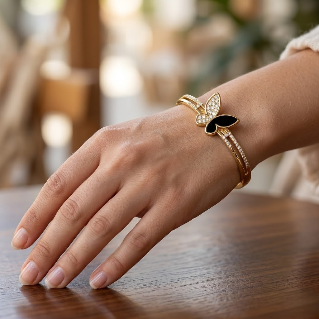 Noir Aurelia Butterfly Bracelet
