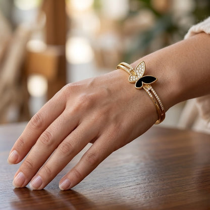 Noir Aurelia Butterfly Bracelet