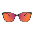 Sleepaxa Clarte Jet Black Sleep Glasses – 100% Blue & Green Light Blocking (380–550nm) | Deep Sleep & Insomnia | Lab-Tested · UV400 (Amber / Red)