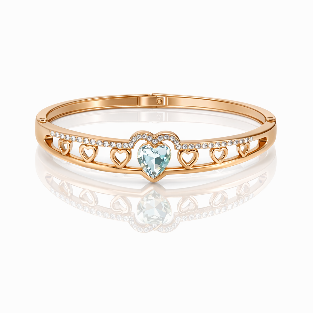 Celeste Heart Charm Bracelet