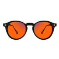 Sleepaxa Mosaic Dark Black Sleep Glasses – 100% Blue & Green Light Blocking (380–550nm) | Night Shift & Late-Night Screens | Lab-Tested · UV400 (Amber / Red)