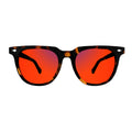 Sleepaxa Elixir Crater Brown Sleep Glasses – 100% Blue & Green Light Blocking (380–550nm) | Screen Eye Strain & Better Sleep | Lab-Tested · UV400 (Amber / Red)