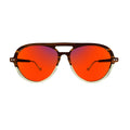 Sleepaxa Opulent Otter Brown Sleep Glasses – 100% Blue & Green Light Blocking (380–550nm) | Jet Lag & Broken Sleep Cycles | Lab-Tested · UV400 (Amber / Red)
