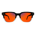 Sleepaxa Artisan Mid Grey Sleep Glasses – 100% Blue & Green Light Blocking (380–550nm) | Late-Night Gaming & Work | Lab-Tested · UV400 (Amber / Red)