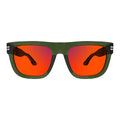Sleepaxa Orion Rifle Green Sleep Glasses – 100% Blue & Green Light Blocking (380–550nm) | Late-Night Gaming & Work | Lab-Tested · UV400 (Amber / Red)