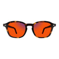 Sleepaxa Chrono Brunt Umber Sleep Glasses – 100% Blue & Green Light Blocking (380–550nm) | Fall Asleep Faster, Wake Up Fresh | Lab-Tested · UV400 (Amber / Red)