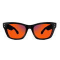 Sleepaxa Panache Jet Black Sleep Glasses – 100% Blue & Green Light Blocking (380–550nm) | Jet Lag & Broken Sleep Cycles | Lab-Tested · UV400 (Amber / Red)
