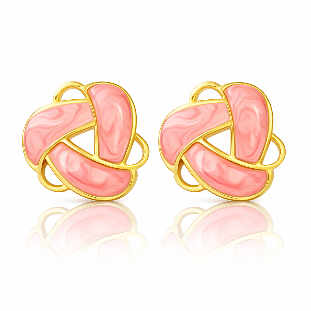Rosé Orbit Studs
