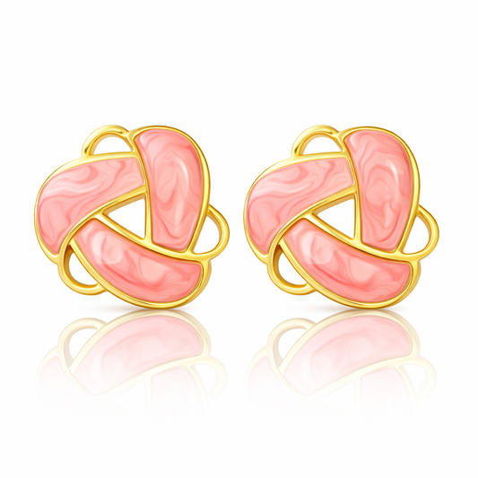 Rosé Orbit Studs