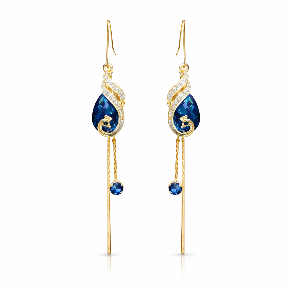 Sapphire Seraph Drop Earrings