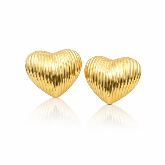Veloura Heart Studs