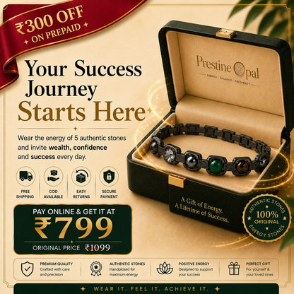 Rinmukteshwar Siddh Metal Dhan Yog™ Bracelet (Matte Black): Lab Certified, Customised & Energized Bracelet for Man & Women